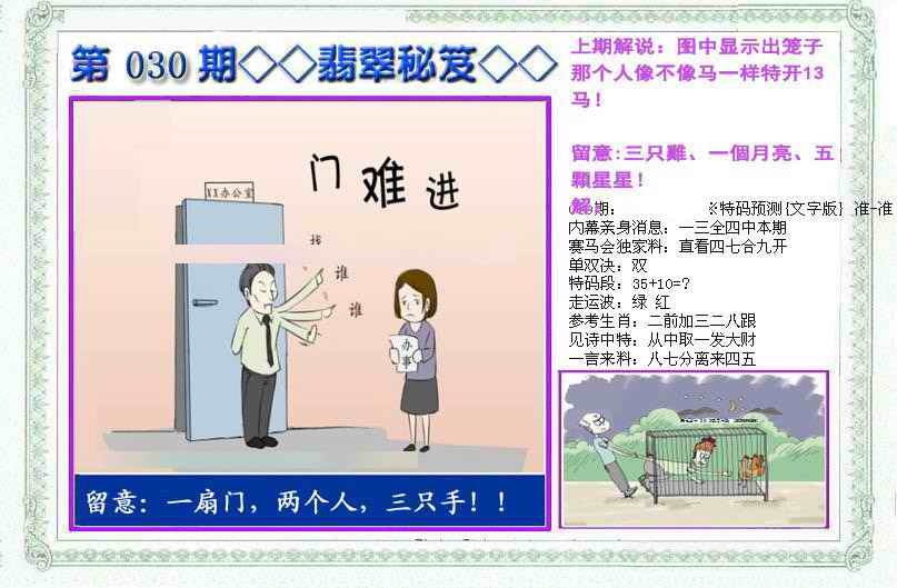 030期另翡翠秘笈(信封)[图]