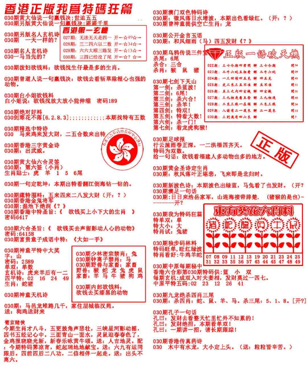 030期我为特码狂篇[图]